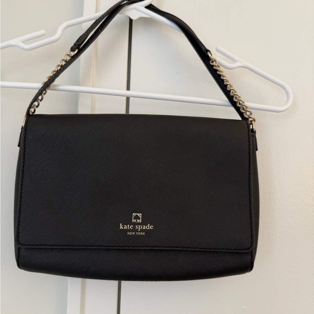 Kate Spade Black Leather Shoulder Bag